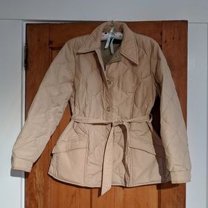 Vintage tan Eddie Bauer puff jacket